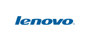 The Lenovo logo is clearly visible on a clean white background.