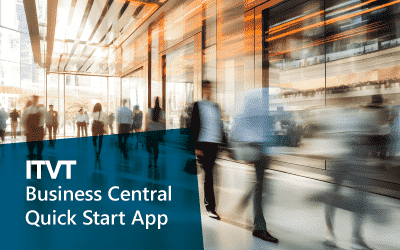 Die Oberfläche der Business Central Quick Start App zeigt die Funktionen für eine optimierte Unternehmensverwaltung und -führung.