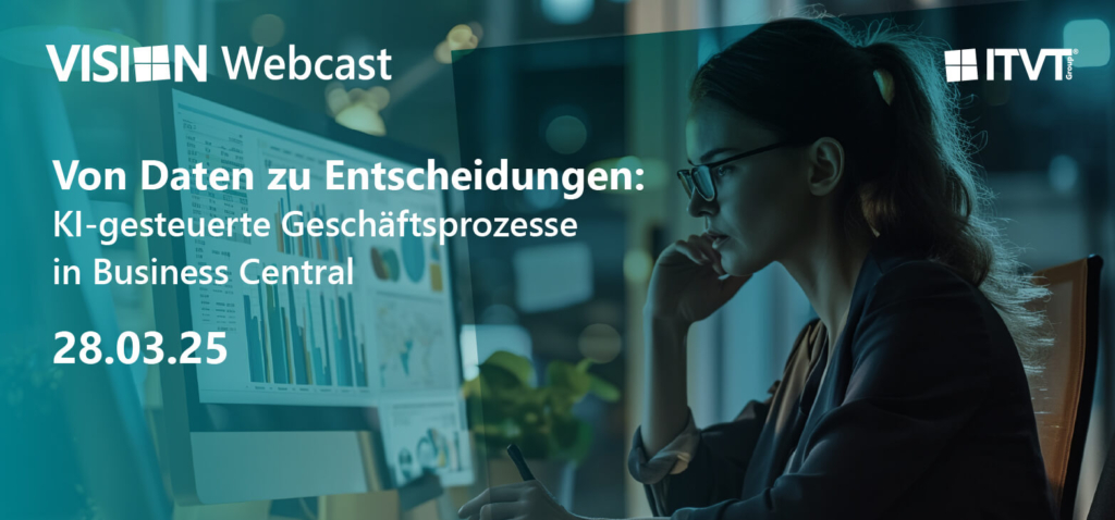 Eine Frau mit Brille betrachtet aufmerksam einen Computerbildschirm, auf dem verschiedene Diagramme und Datenvisualisierungen angezeigt werden.