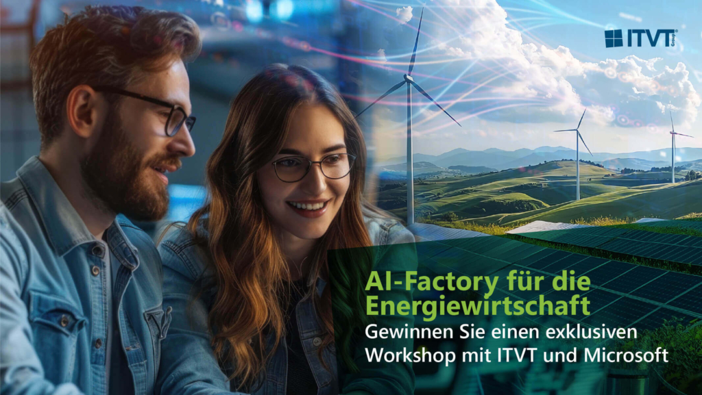 Werbefoto für einen exklusiven Workshop von ITVT und Microsoft zum Thema KI in der Energiebranche