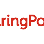 Das BearingPoint-Logo ist auf einem sauberen weißen Hintergrund gut sichtbar.