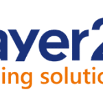 Das Layer2-Logo für führende Lösungen mit modernen Designelementen, die Innovation und Technologieführerschaft symbolisieren.