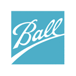 Ein stilisiertes Ball-Logo vor einem einfarbig blauen Hintergrund, der seine leuchtende Farbe hervorhebt.