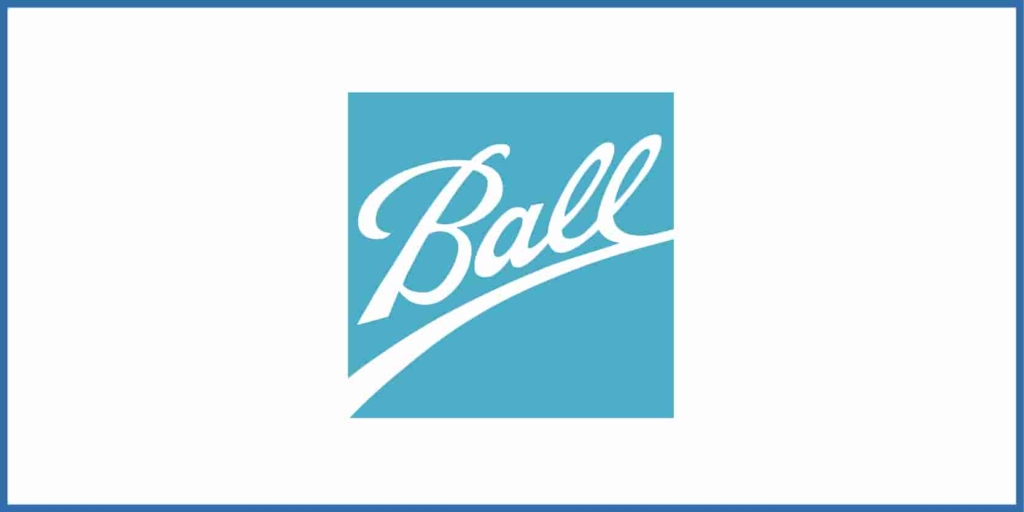 Ein stilisiertes Ball-Logo vor einem einfarbig blauen Hintergrund, der seine leuchtende Farbe hervorhebt.